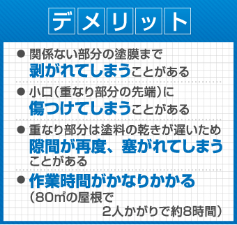 手作業による縁切りのデメリット