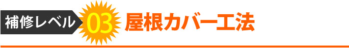 補修レベル３屋根カバー工法