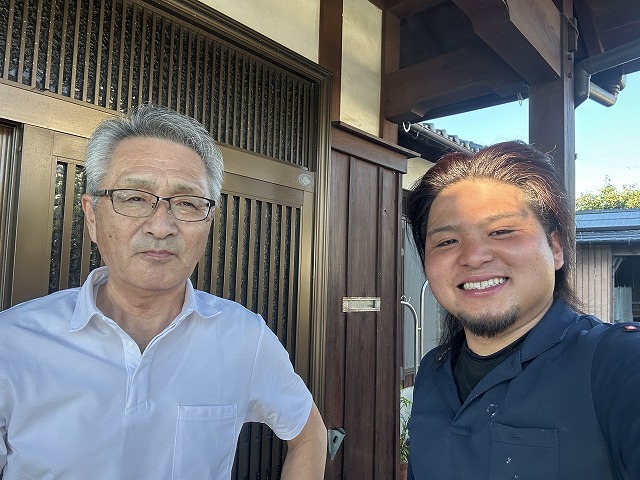 諫早市で棟漆喰詰め直し工事を任せて頂いたT様