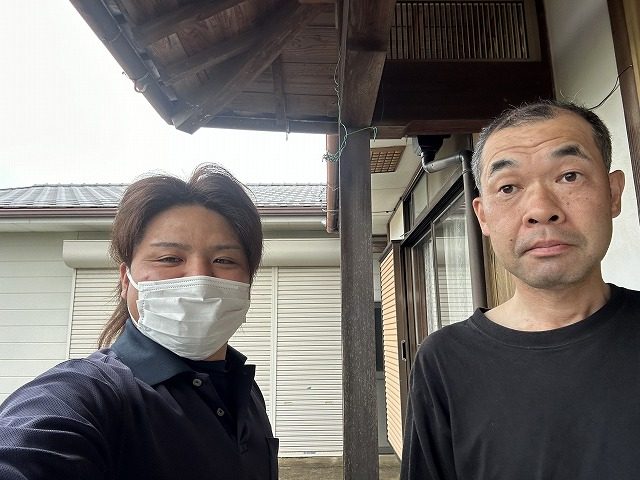 大村市で土葺き屋根を防災瓦に屋根替えを任せて頂きたU様