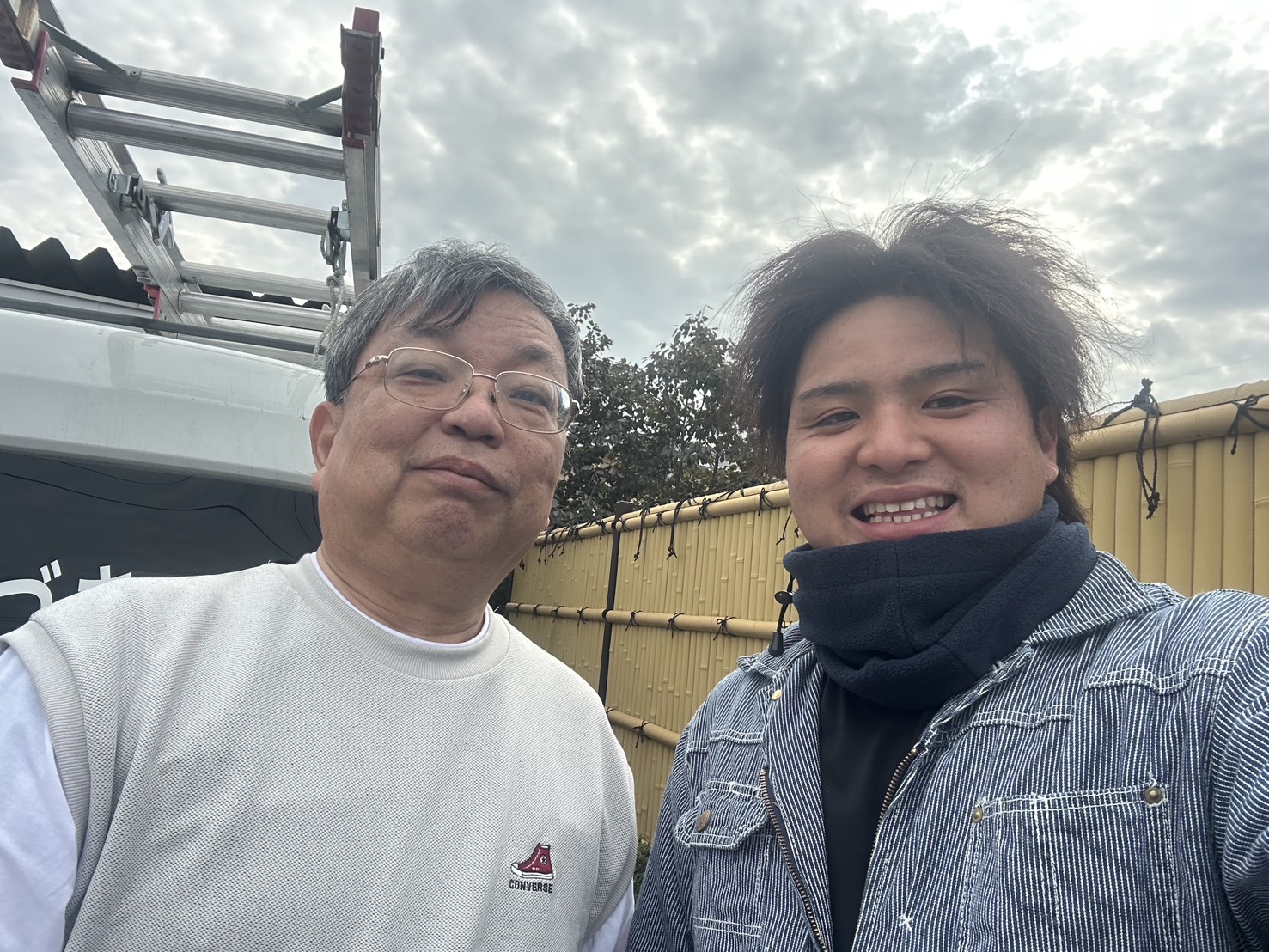 南島原市H様邸：木の伐採の作業をさせて頂きました！手際の良さに感動しました！